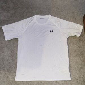 Under Armour Men's White Short Sleeve Tee